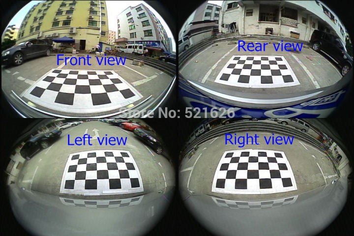 环视相机采集图像结果