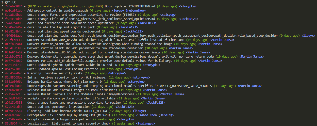 美化过的提交历史