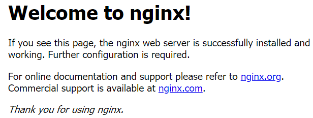 Welcome to nginx!